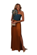 BLUE AMAZON EVENING GOWN