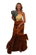 YELLOW AMAZON EVENING GOWN