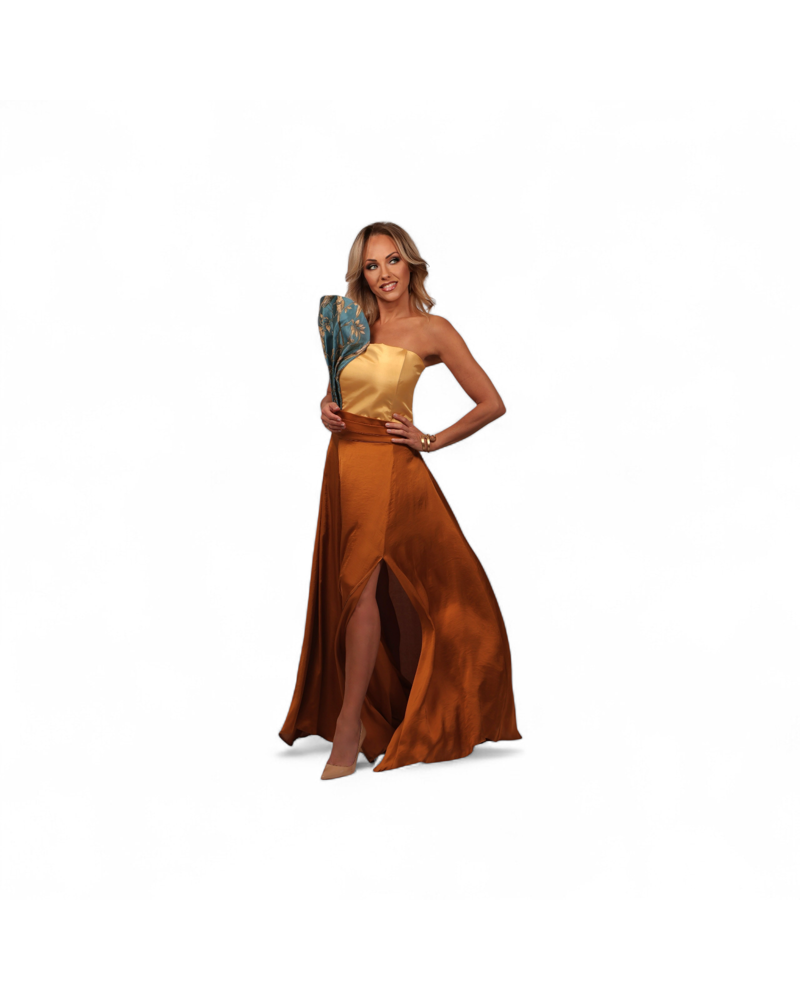YELLOW AMAZON EVENING GOWN