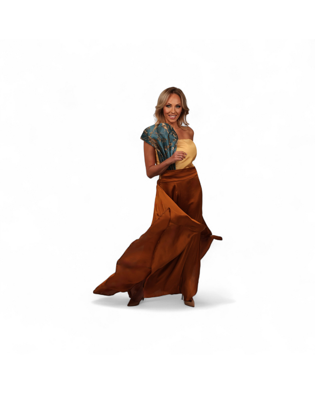 YELLOW AMAZON EVENING GOWN