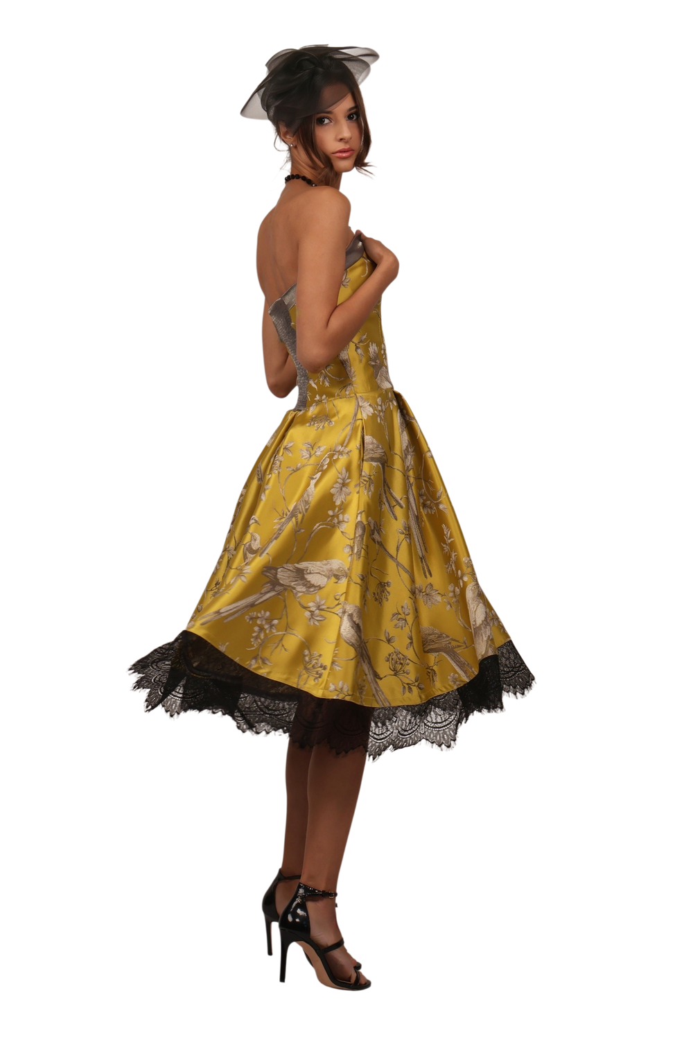 YELLOW AMAZON COCKTAIL DRESS