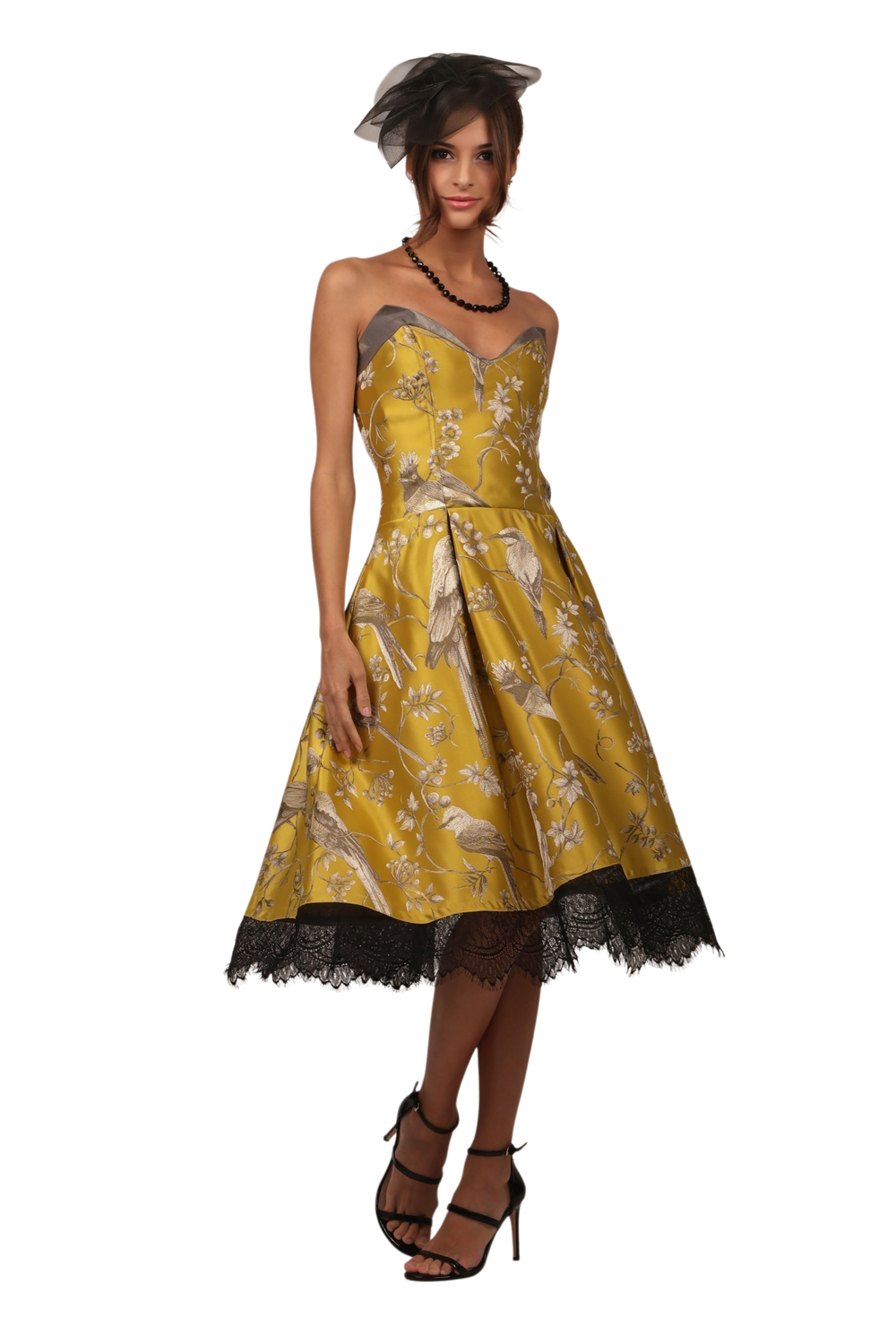 YELLOW AMAZON COCKTAIL DRESS