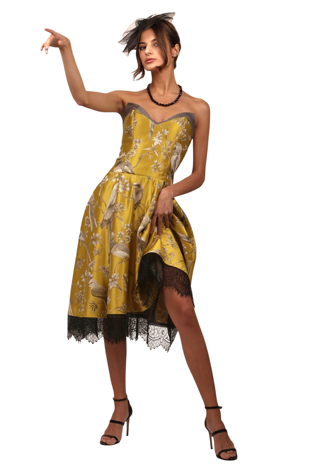YELLOW AMAZON COCKTAIL DRESS