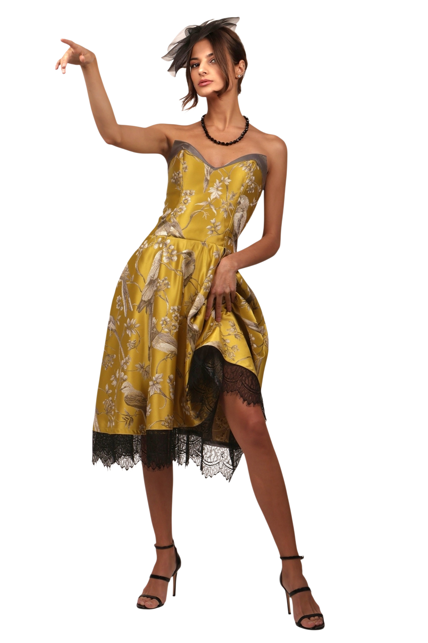 YELLOW AMAZON COCKTAIL DRESS